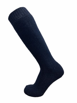 Nordlys tykk og varm Ullstrømpe – Blå – 80% ull