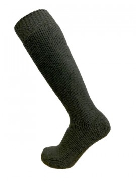 Nordlys tykk og varm Ullstrømpe – Grønn – 80% ull