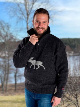 Nordlys Elg ullgenser til dame og herre koksgrå